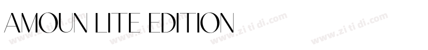 AMOUN LITE EDITION字体转换